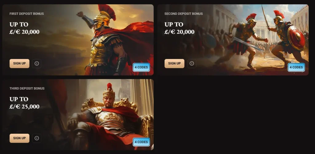 Legion Bet bonus promo codes for first second and third deposits